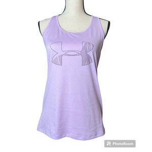 Two Under Armour Razor Back Heat Gear Tops Pink and Purple Size Small